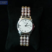 Pink N Peach Pearl Watch