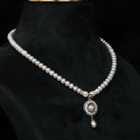 Polished Pearl Set Pearl Necklace / Mala