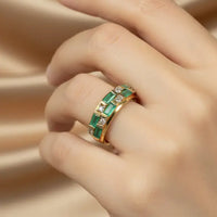 Pure Silver Real Emerald Silver Jewellery