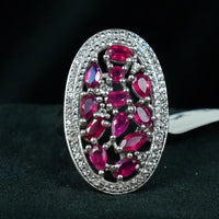 Pure Traditional Ruby Silver Jewellery