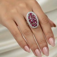 Pure Traditional Ruby Silver Jewellery