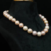 Rainbow Color Big size Pearl Necklace / Mala