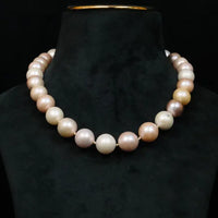 Rainbow Color Big size Pearl Necklace / Mala