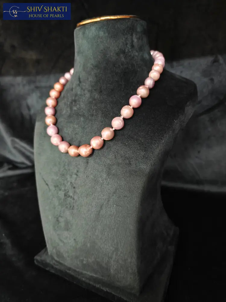 RAINBOW PEARL MALA AA / 15-18MM Necklace / Mala