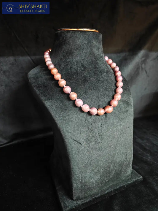 RAINBOW PEARL MALA AA / 15-18MM Necklace / Mala