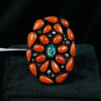 Real Coral With Pure Silver Silver Jewellery