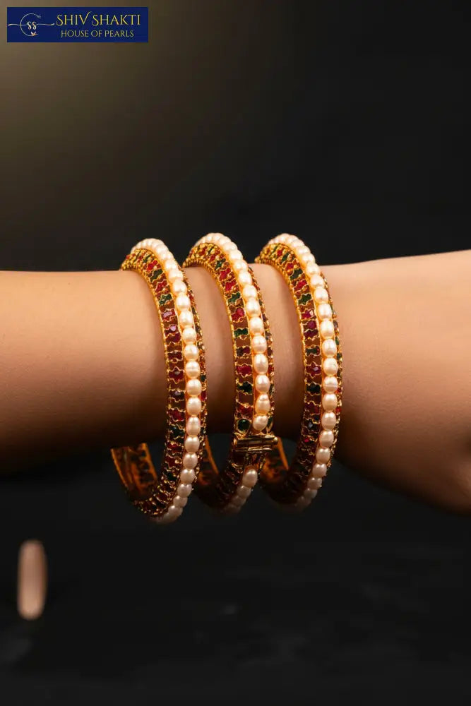 Rice Pearl with CZ Stone