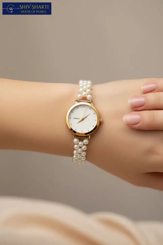 Round White Jali Pearl