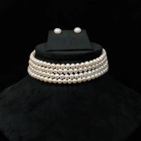 Round White Pearl Choker