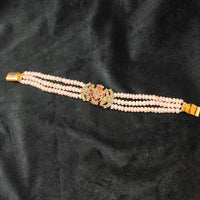 Ruby Emerald Bracelet Pearl Bangles