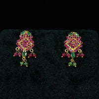 Ruby Emerald Pearl Necklace Pearl Necklace / Mala