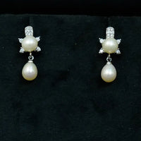 Serene Pearl Dangle Pearl Earrings