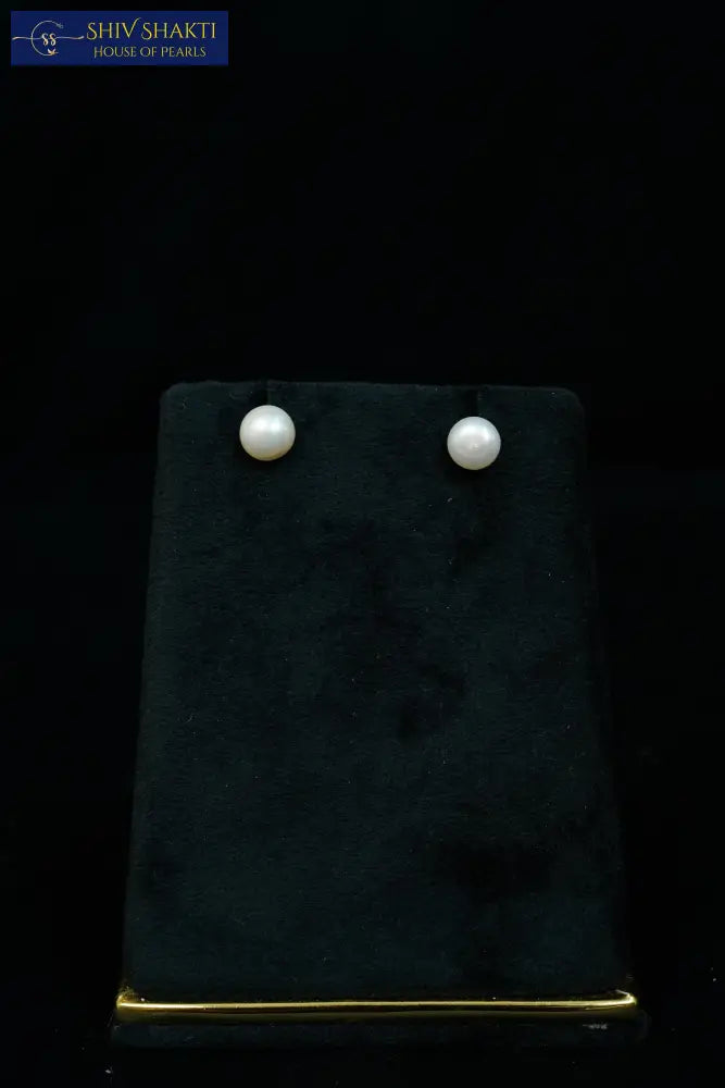 Small White Pearl Stud Pearl Studs