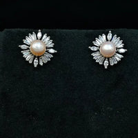 Sunburst Pearl Stud Pearl Studs