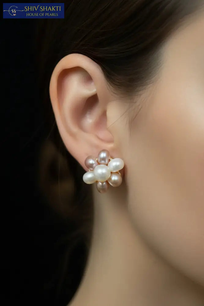 The Pearl Blossom Studs Pearl Studs