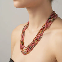 Tourmaline Stone Mala Necklace / Mala