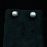 White Natural Pearl Stud Pearl Studs