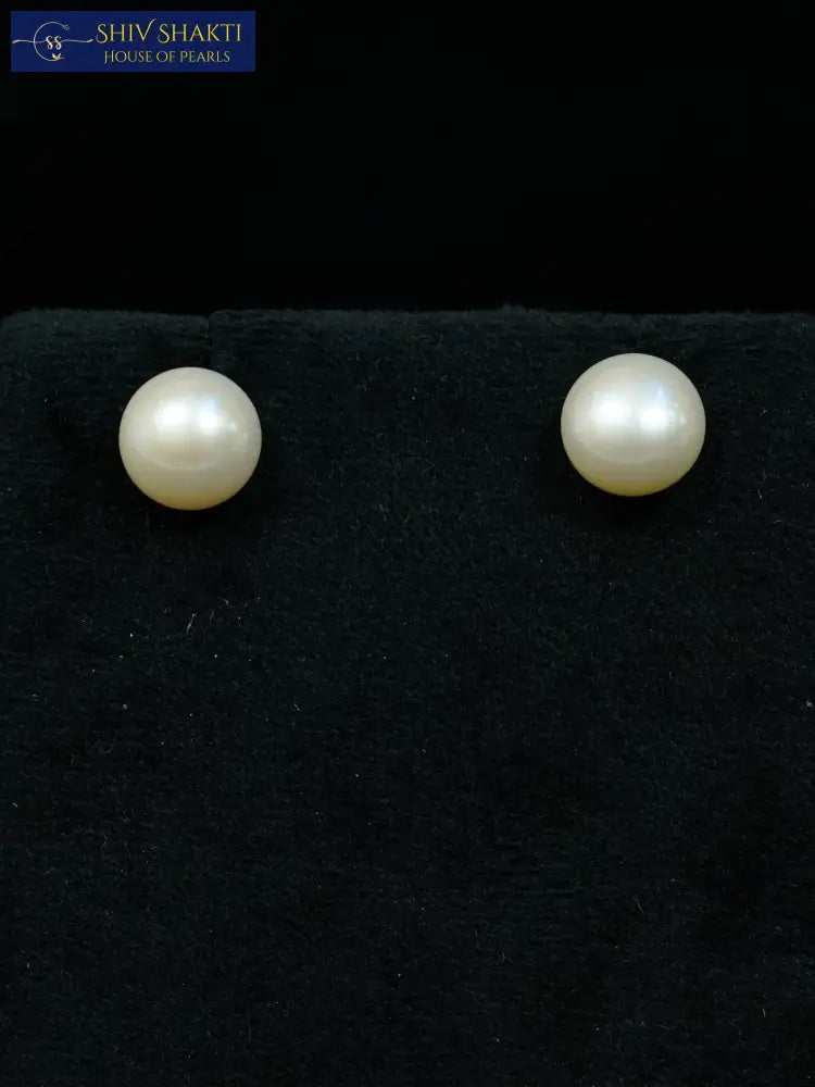 White Pearl Studs Pearl Earrings