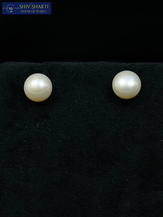 White Pearl Studs Pearl Earrings