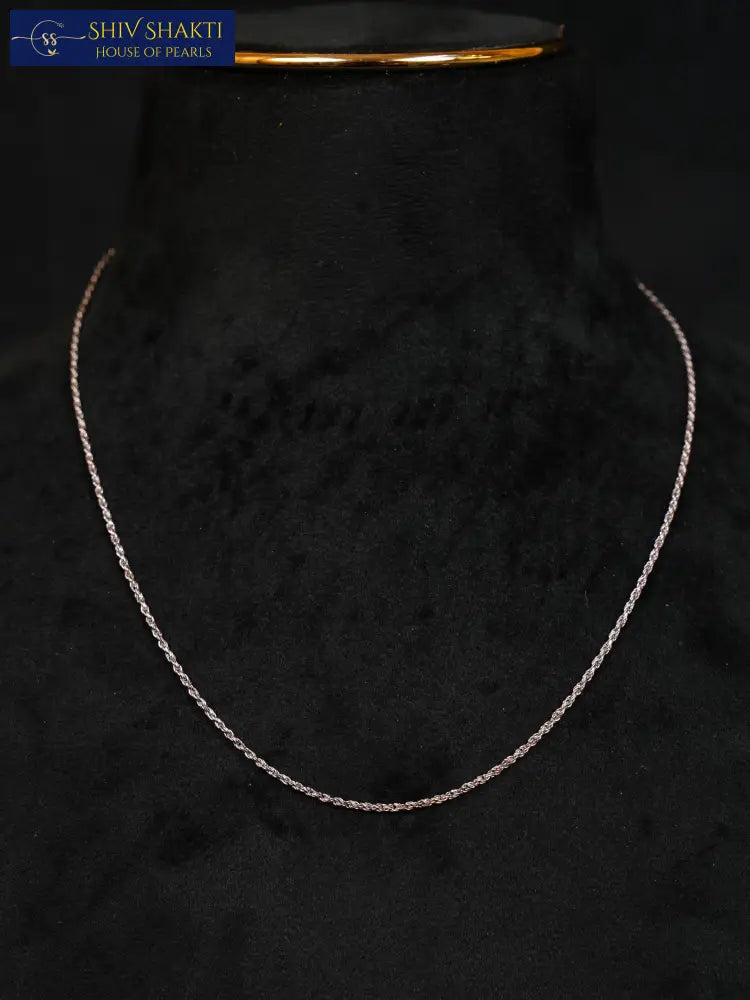 Zig Zag Silver Chain