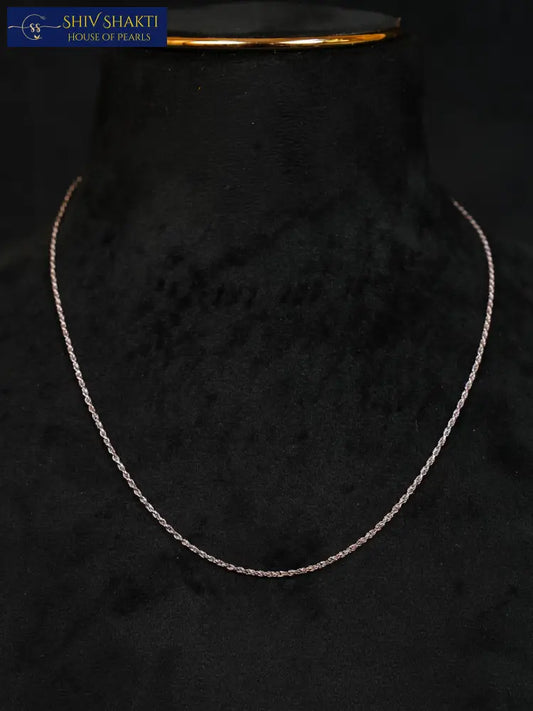 Zig Zag Silver Chain