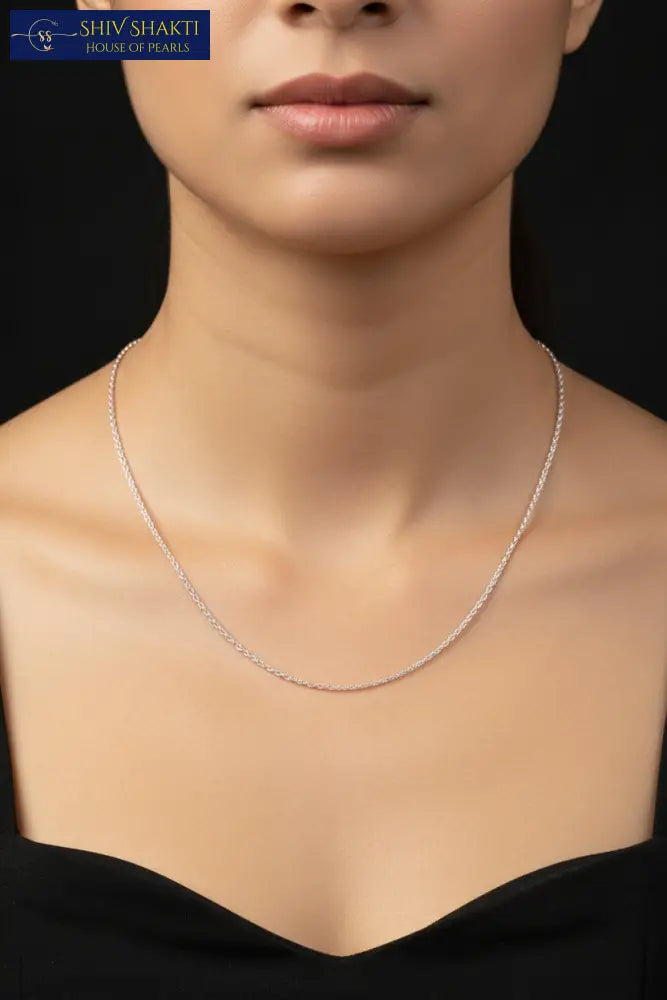 Zig Zag Silver Chain