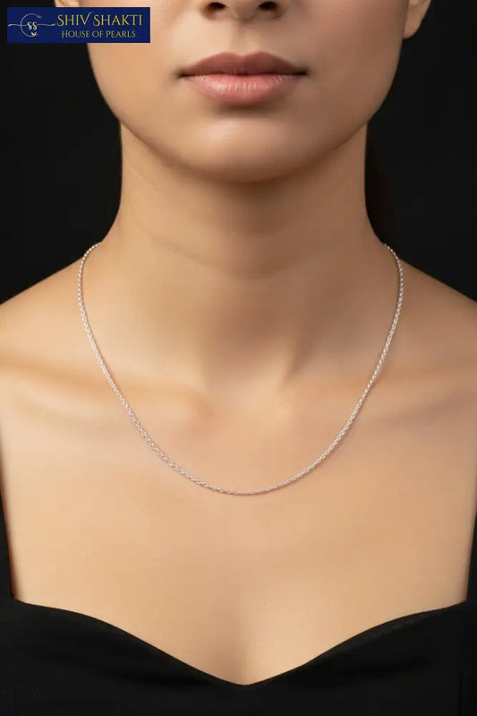 Zig Zag Silver Chain
